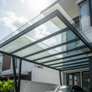 Kanopi Atap Kaca Tempered di Medan Harganya Berapa? Cek Paket Borongan Lengkap dari Jaya Intero Workshop Las!