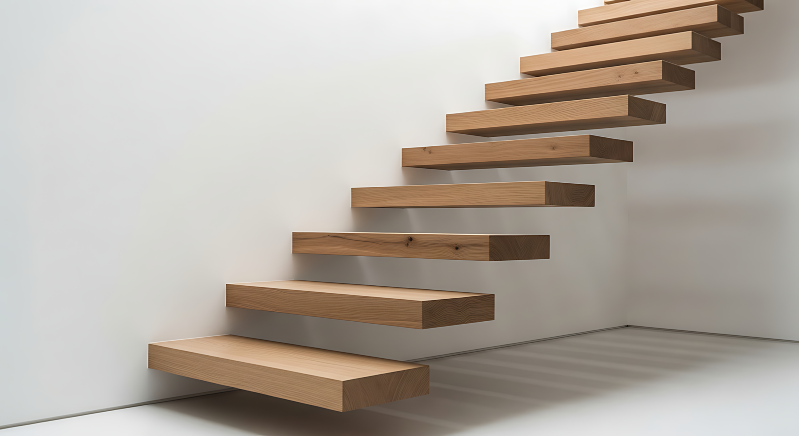 Tangga melayang tanpa railing di Medan by Jaya Intero Workshop Las