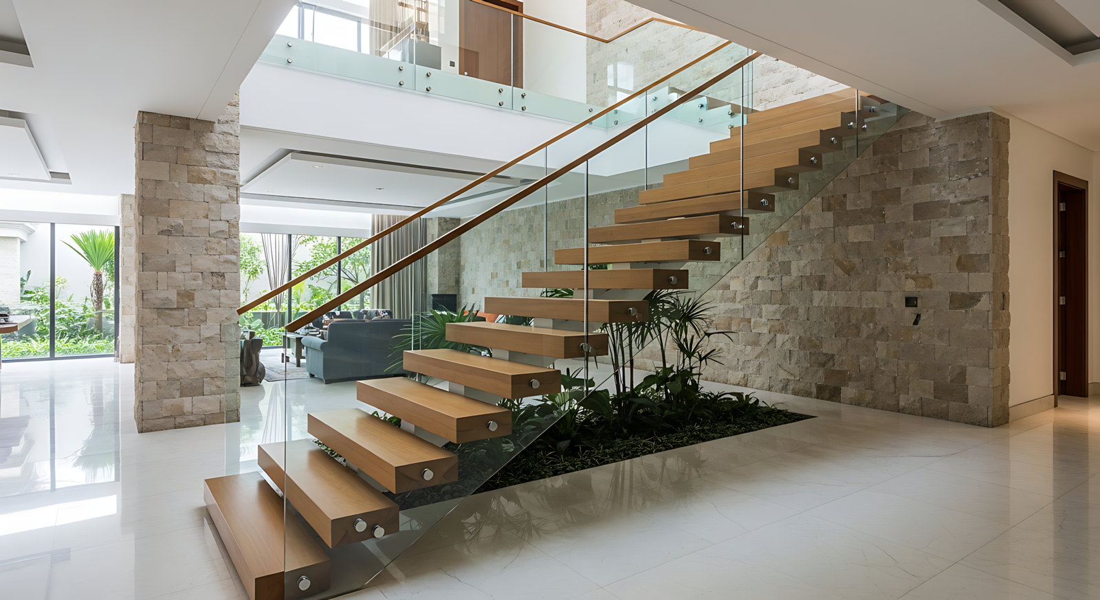 Tangga melayang villa di Medan by Jaya Intero Workshop Las