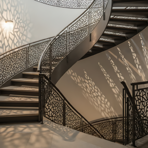 Tangga melingkar custom di Medan by Jaya Intero Workshop Las