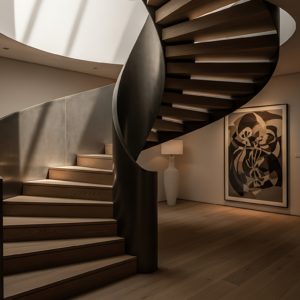 Tangga melingkar estetik di Medan by Jaya Intero Workshop Las