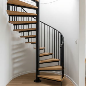 Tangga melingkar hemat ruang di Medan by Jaya Intero Workshop Las