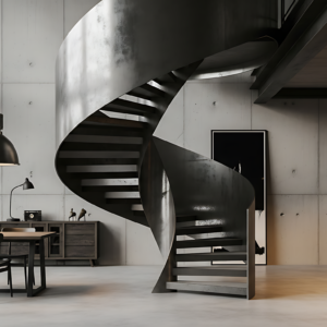 Tangga melingkar industrial di Medan by Jaya Intero Workshop Las