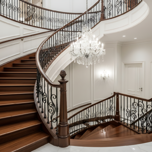 Tangga melingkar klasik di Medan by Jaya Intero Workshop Las