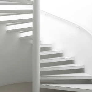 Tangga melingkar minimalis di Medan by Jaya Intero Workshop Las