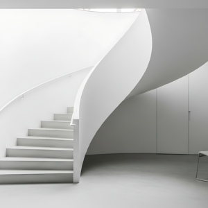 Tangga melingkar modern minimalis di Medan by Jaya Intero Workshop Las