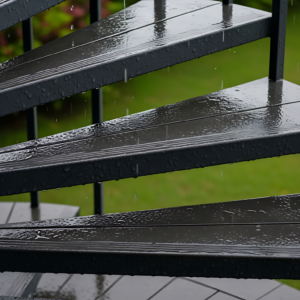 Tangga melingkar outdoor di Medan by Jaya Intero Workshop Las