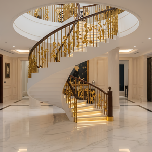 Tangga melingkar premium di Medan by Jaya Intero Workshop Las