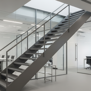 Tangga rebah kantor di Medan by Jaya Intero Workshop Las