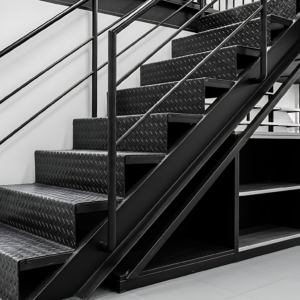 Tangga rebah ruko di Medan by Jaya Intero Workshop Las