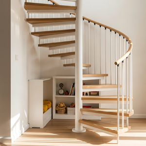 Tangga spiral rumah di Medan by Jaya Intero Workshop Las