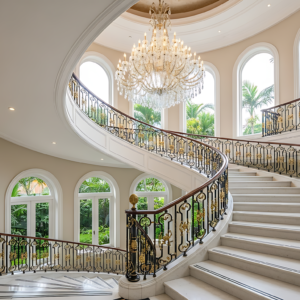 Tangga spiral villa di Medan by Jaya Intero Workshop Las