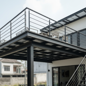 Kanopi Mezanin Dak Besi di Medan Harganya Berapa? Cek Paket Borongan Lengkap dari Jaya Intero Workshop Las!