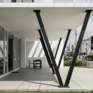 Kanopi Minimalis Tiang V di Medan Harganya Berapa? Cek Paket Borongan Lengkap dari Jaya Intero Workshop Las!