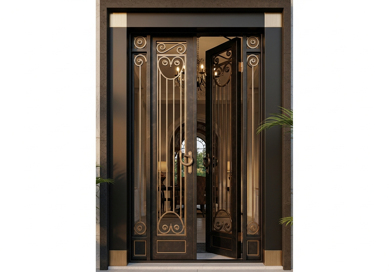 Pintu Besi Klasik Elegan di Medan Harganya Berapa? Cek Paket Borongan Lengkap dari Jaya Intero Workshop Las!