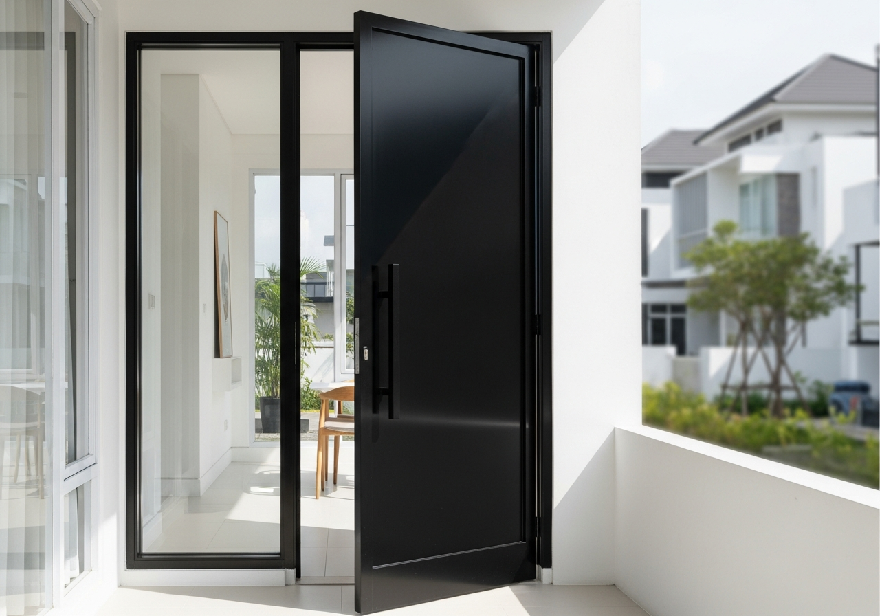 Pintu Besi Minimalis di Medan Harganya Berapa? Cek Paket Borongan Lengkap dari Jaya Intero Workshop Las!