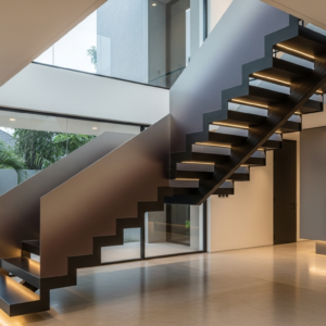 Tangga besi modern di Medan by Jaya Intero Workshop Las