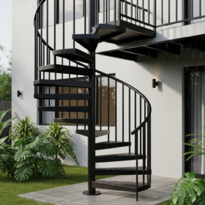 Tangga besi outdoor di Medan by Jaya Intero Workshop Las